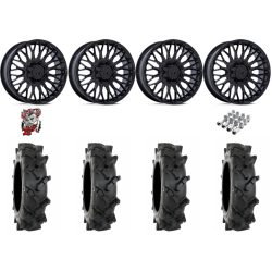 System 3 MT410 35-9-20 Tires on MSA M50 Clubber Gloss Black Wheels