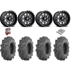 ITP Mega Mayhem 28-9-14 Tires on Fuel Maverick Wheels