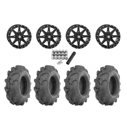 ITP Mega Mayhem 28x9-14 Tires on STI HD10 Gloss Black Wheels