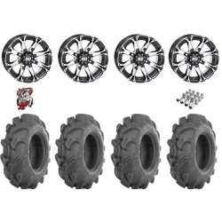 ITP Mega Mayhem 28-9-14 Tires on STI HD3 Machined Wheels