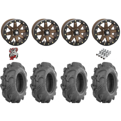 ITP Mega Mayhem 28-9-14 Tires on STI HD9 Bronze Beadlock Wheels