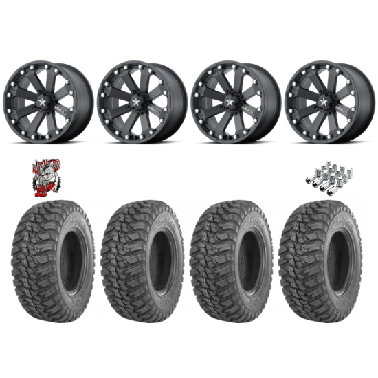 GBC Kanati Mongrel 28-10-14 Tires on MSA M20 Kore Wheels
