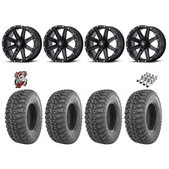 GBC Kanati Mongrel 30-10-14 Tires on MSA M33 Clutch Wheels