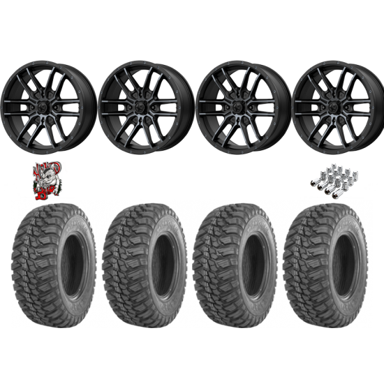 GBC Kanati Mongrel 30-10-14 Tires on MSA M43 Fang Wheels