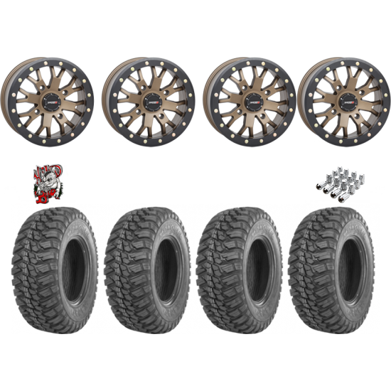 GBC Kanati Mongrel 32-10-14 Tires on ST-3 Bronze Wheels