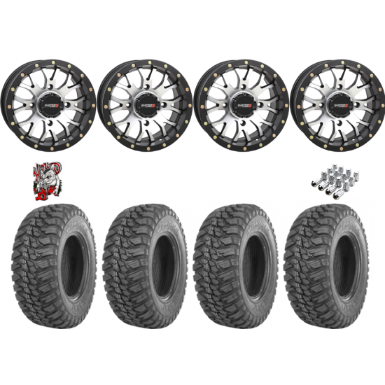 GBC Kanati Mongrel 28-10-14 Tires on ST-3 Machined Wheels