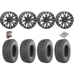 GBC Kanati Mongrel 28-10-14 Tires on ST-3 Matte Black Wheels