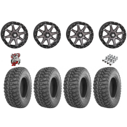 GBC Kanati Mongrel 28-10-14 Tires on STI HD10 Smoke Wheels