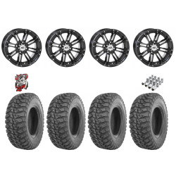 GBC Kanati Mongrel 28-10-14 Tires on STI HD3 Black Wheels