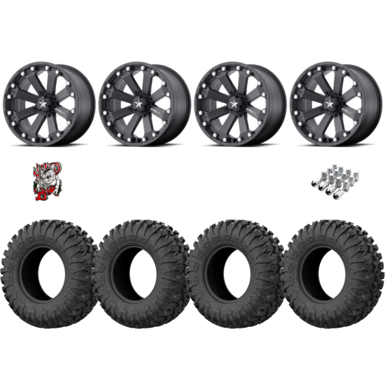 EFX Motoclaw 30-10-14 Tires on MSA M20 Kore Wheels