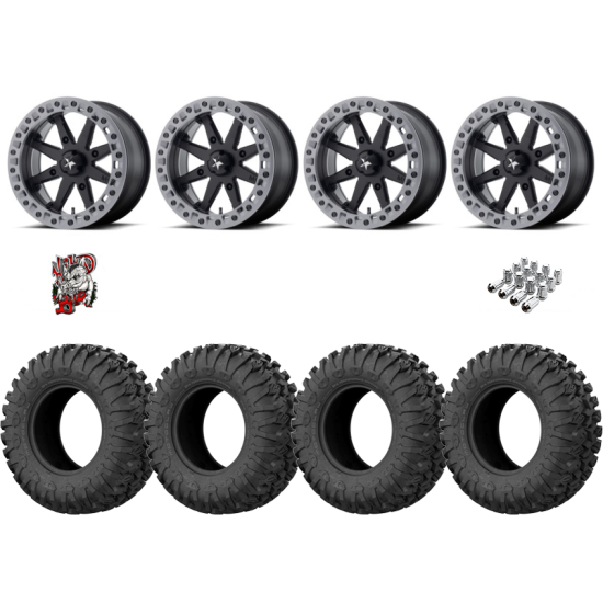 EFX Motoclaw 28-10-14 Tires on MSA M31 Lok2 Beadlock Wheels