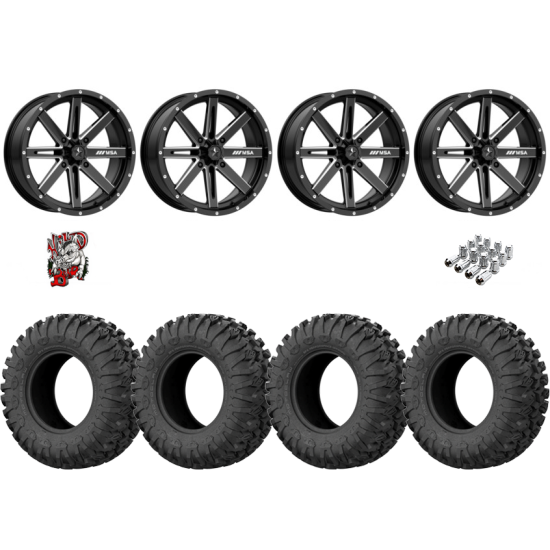 EFX Motoclaw 28-10-14 Tires on MSA M41 Boxer Wheels