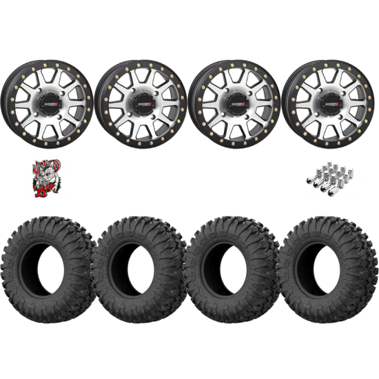 EFX Motoclaw 27-10-14 Tires on SB-3 Machined Beadlock Wheels