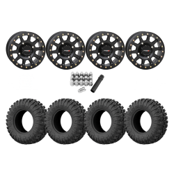 EFX Motoclaw 30x10-14 Tires on SB-3 Matte Black Beadlock Wheels