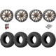 EFX Motoclaw 27-10-14 Tires on SB-4 Bronze Beadlock Wheels