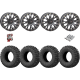 EFX Motoclaw 27-10-14 Tires on SB-4 Matte Black Beadlock Wheels