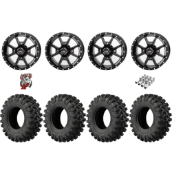 EFX MotoRavage XL 30-10-14 Tires on Frontline 556 Gloss Black Wheels