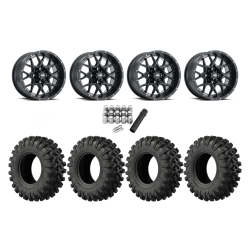 EFX MotoRavage XL 30x10-14 Tires on ITP Hurricane Black Wheels