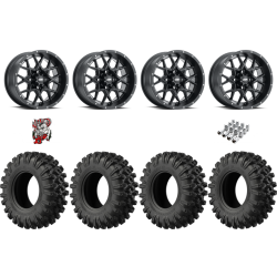 EFX MotoRavage XL 30-10-14 Tires on ITP Hurricane Black Wheels