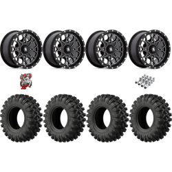 EFX MotoRavage XL 30-10-14 Tires on MSA M45 Portal Milled Wheels