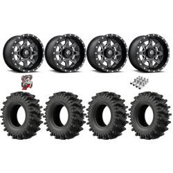 EFX MotoSlayer 28-9.5-14 Tires on Fuel D538 Maverick Wheels