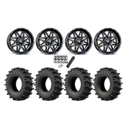 EFX MotoSlayer 30x9.5-14 Tires on MSA M26 Vibe Milled Wheels