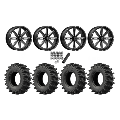 EFX MotoSlayer 30x9.5-14 Tires on MSA M41 Boxer Milled Wheels