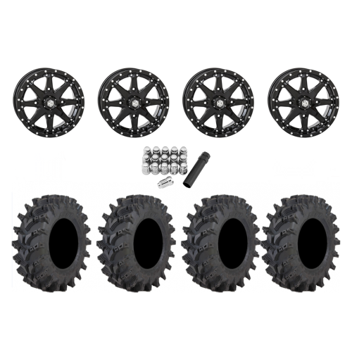 STI Outback Max 30x9.5-14 Tires on STI HD10 Gloss Black Wheels