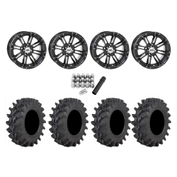 STI Outback Max 27x10-14 Tires on STI HD3 Black Wheels