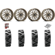 Quadboss QBT680 38-9.5-20 Tires on ITP Hurricane Bronze Wheels