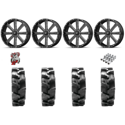 Quadboss QBT680 38-9.5-20 Tires on MSA M34 Flash Wheels