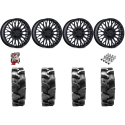 Quadboss QBT680 36-9.5-20 Tires on MSA M50 Clubber Gloss Black Wheels