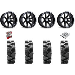 Quadboss QBT680 29-9.5-14 Tires on MSA M12 Diesel Wheels