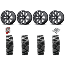 Quadboss QBT680 29-9.5-14 Tires on MSA M20 Kore Wheels