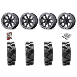 Quadboss QBT680 29-9.5-14 Tires on MSA M31 Lok2 Beadlock Wheels