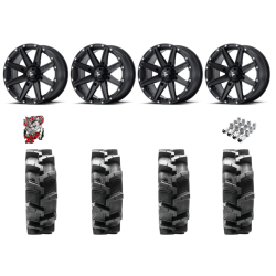Quadboss QBT680 29-9.5-14 Tires on MSA M33 Clutch Wheels