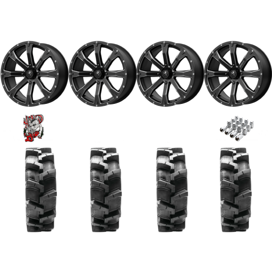 Quadboss QBT680 29-9.5-14 Tires on MSA M42 Bounty Wheels