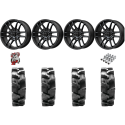 Quadboss QBT680 33-9.5-18 Tires on MSA M43 Fang Wheels