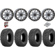 Sedona Rock-A-Billy 28-10-14 Tires on SB-4 Grey Beadlock Wheels