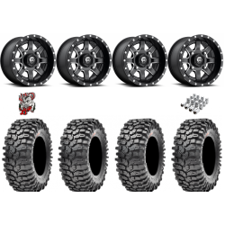 Maxxis Roxxzilla ML7 (Competition Compound) 35-10-15 Tires on Fuel Maverick Milled Wheels