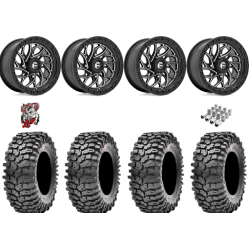 Maxxis Roxxzilla ML7 (Competition Compound) 35-10-15 Tires on Fuel Runner Gloss Black Milled Wheels