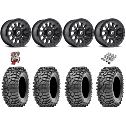Maxxis Roxxzilla ML7 (Competition Compound) 35-10-15 Tires on Fuel Vector Matte Black Wheels