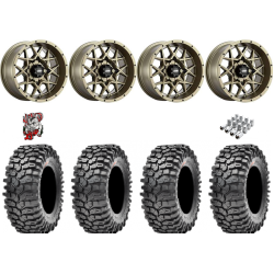 Maxxis Roxxzilla ML7 (Competition Compound) 35-10-15 Tires on ITP Hurricane Bronze Wheels