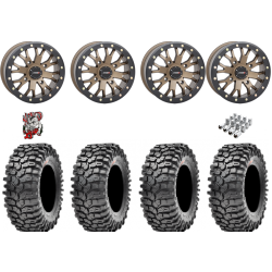 Maxxis Roxxzilla ML7 (Competition Compound) 35-10-15 Tires on ST-3 Bronze Wheels