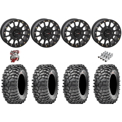 Maxxis Roxxzilla ML7 (Competition Compound) 32-10-15 Tires on SB-5 Matte Black Beadlock Wheels