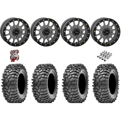 Maxxis Roxxzilla ML7 (Competition Compound) 35-10-15 Tires on SB-5 Gunmetal Beadlock Wheels