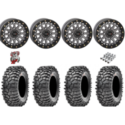 Maxxis Roxxzilla ML7 (Competition Compound) 32-10-15 Tires on SB-6 Gunmetal Grey Beadlock Wheels