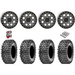 Maxxis Roxxzilla ML7 (Competition Compound) 35-10-15 Tires on SB-7 Matte Titanium Beadlock Wheels