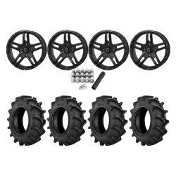 BKT TR 171 35x8.3-20 Tires on Frontline 505 Black Wheels