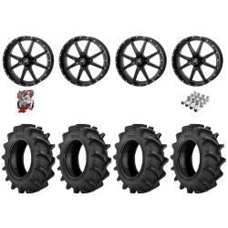 BKT TR 171 35-8.3-20 Tires on Frontline 556 Gloss Black Wheels